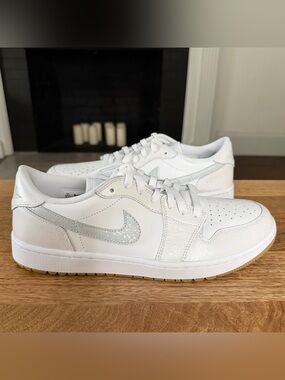 Air Jordan 1 Low Golf Shoes - White/Gum - Mens Sizes 10.5 - (DD9315-111)